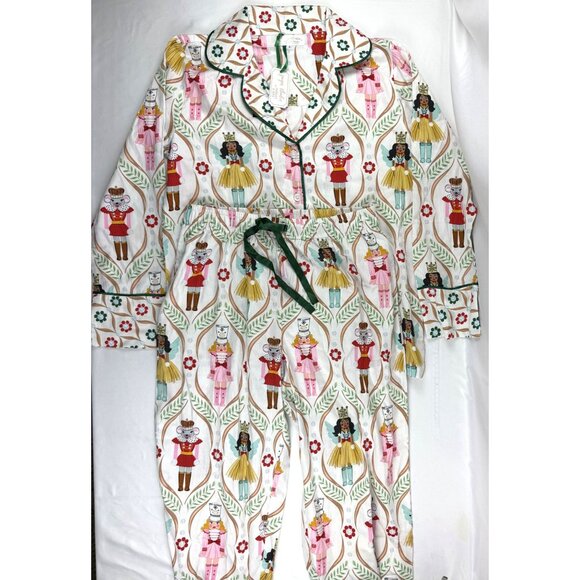 NWT Jaye’s Studio/ Paisley & Dot Christmas Print Pajamas Pant Set Women Size S - Picture 1 of 13
